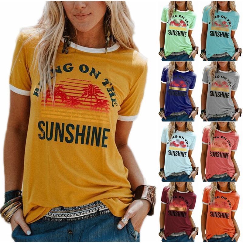New Women&s T-Shirt Bring On The Sunshine  ..